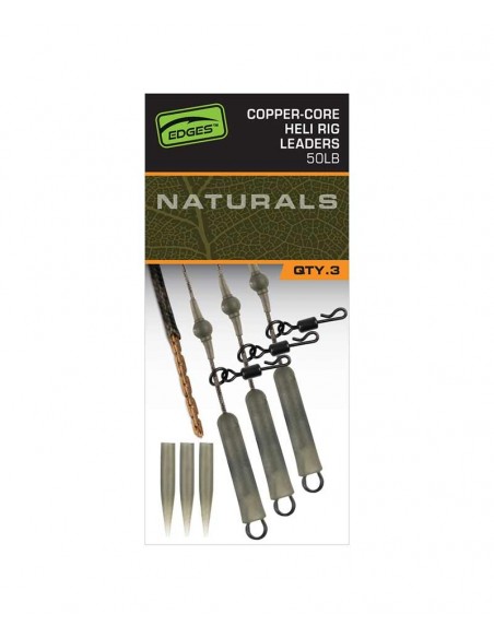 Fox Edges Naturals Copper Core Heli Leaders