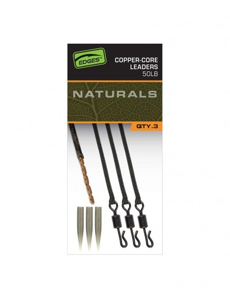 Fox Edges Naturals Copper Core Leaders