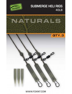 Fox Edges Naturals Submerge Heli Rig Leaders 40 LB