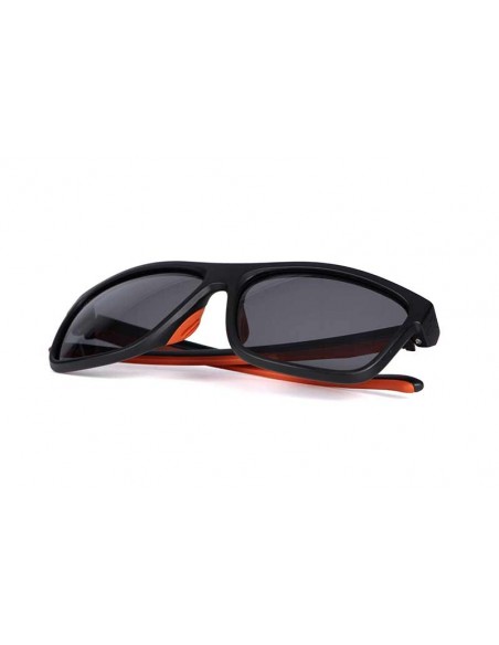 Fox Collection Black & Orange Shades Grey Lens