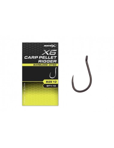 Matrix X6  Carp Pellet Rigger Hooks