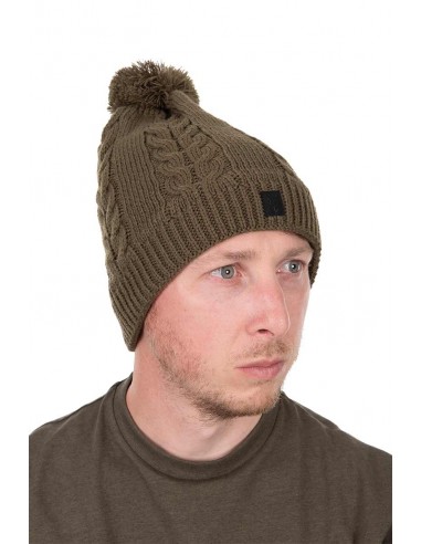 Fox Khaki Knitted Bobble Hat