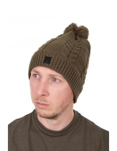 Fox Khaki Knitted Bobble Hat 2