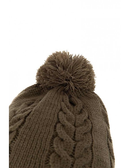 Fox Khaki Knitted Bobble Hat