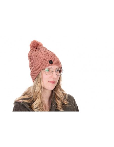 Fox Ladies Knitted Bobble Hat