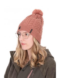 Fox Ladies Knitted Bobble Hat 2