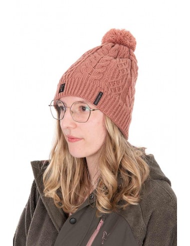 Fox Ladies Knitted Bobble Hat