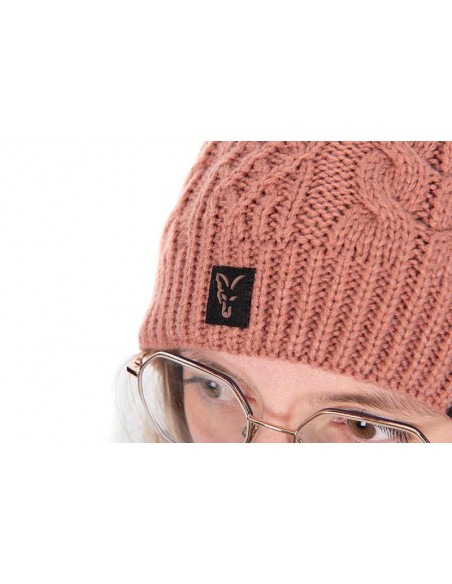 Fox Ladies Knitted Bobble Hat