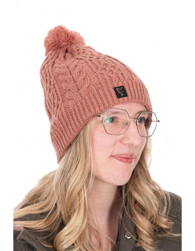 Fox Ladies Knitted Bobble Hat