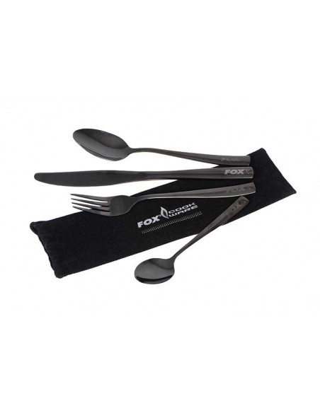 Fox Cookware Black Stainless Cutlery Set