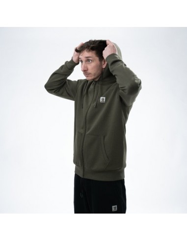 Nash Make It Happen Badge Zipped Hoodie Green