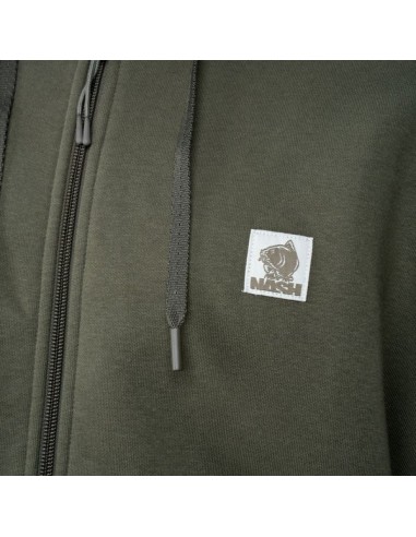 Nash Make It Happen Badge Zipped Hoodie Green