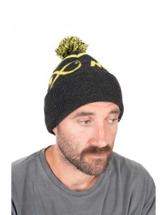 Matrix Lime Grey Bobble Hat 2
