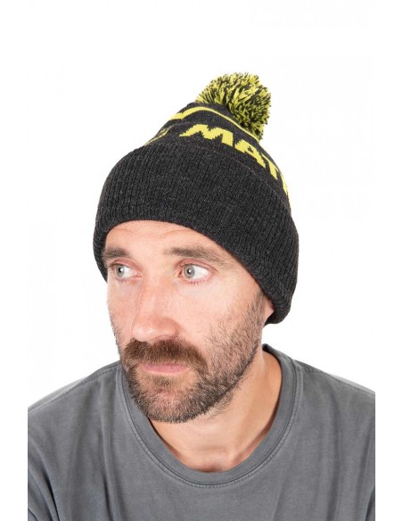 Matrix Lime Grey Bobble Hat