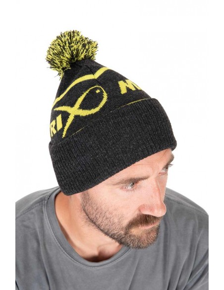 Matrix Lime Grey Bobble Hat