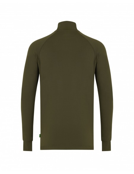 Korda Mock Neck Thermal Ls Shirt Dark Olive