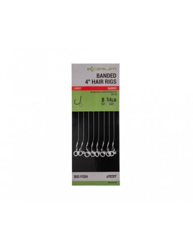 Korum Banded Hair Rigs Barbed