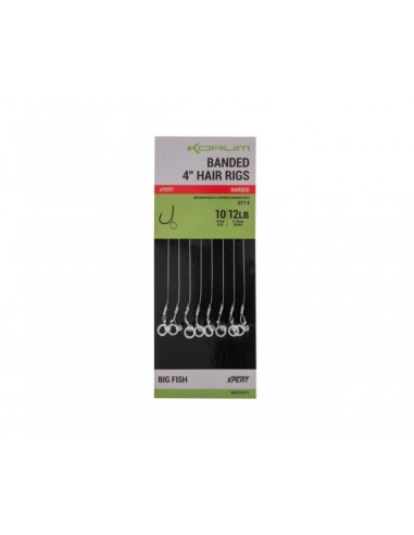 Korum Banded Hair Rigs Barbed