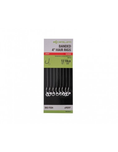 Korum Banded Hair Rigs Barbed