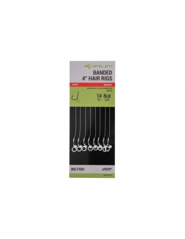 Korum Banded Hair Rigs Barbed