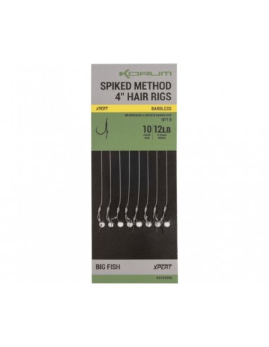 Korum Spiked Method Hair Rigs Barbless