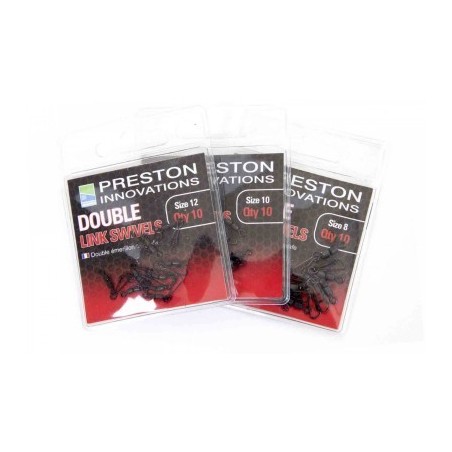 Preston Double Link Swivels Size 8