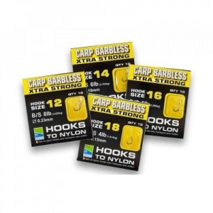 Preston Barbless Carp Xtra Strong Hooks