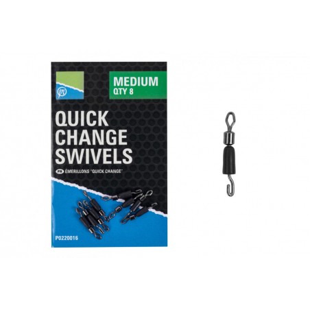 PRESTON QUICK CHANGE SWIVELS