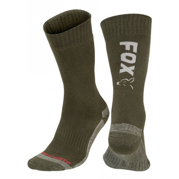 Fox Green Silver Thermolite Long Sock 