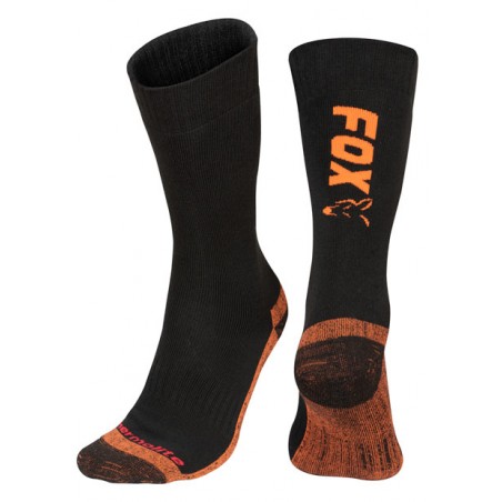 Fox Black Orange Thermolite Long Sock