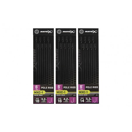 Matrix MXC-1 Barbless Pole Rigs 15 cm