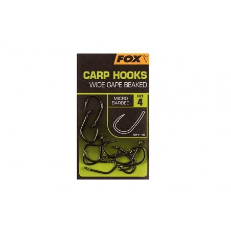Fox Carp Hooks Wide Gape Beaked